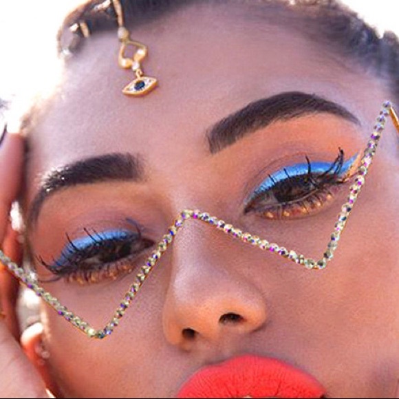 Accessories - V-shaped Diamond Glasses NWOT